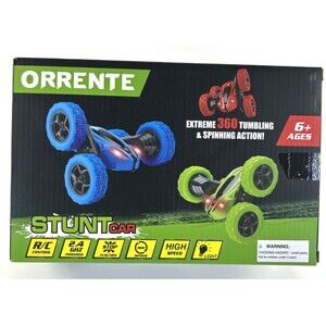 Orrente R/C Stunt Car Extreme High Speed 360 Tumbling & Spinning Action Green